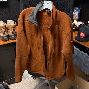 Kuhl Rust Orange Fleece Jacket